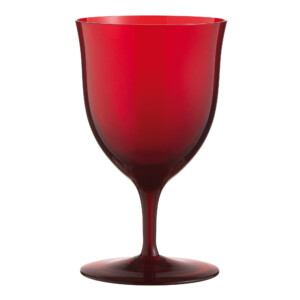 bicchiere cristallo rosso caterina