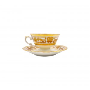 coffe cup gold porecelain
